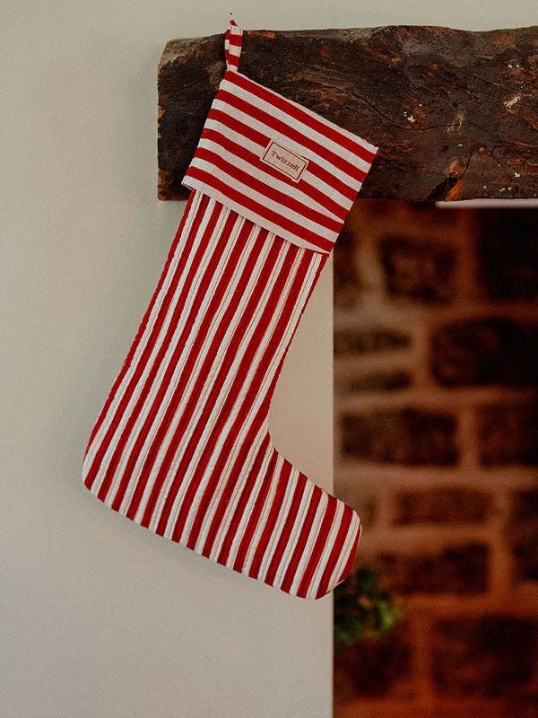 Red and White Stripe Stocking