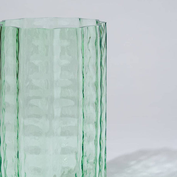 Jelly Glass Vase Green (L)