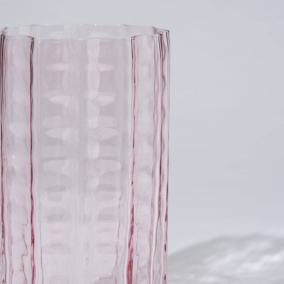 Jelly Glass Vase Pink (M)