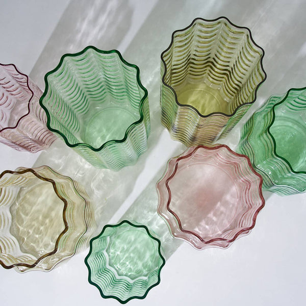 Jelly Glass Vase Pink (M)