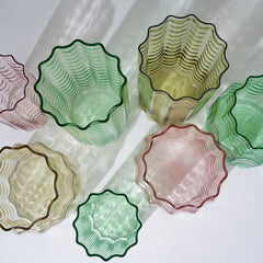 Jelly Glass Vase Squat Honey