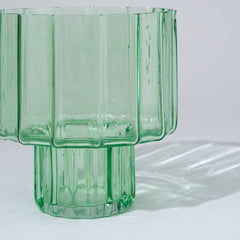Urn Glass Vase Green (M)
