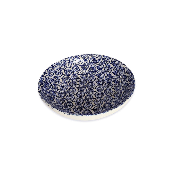 Floral Blue Pasta Bowl Medium