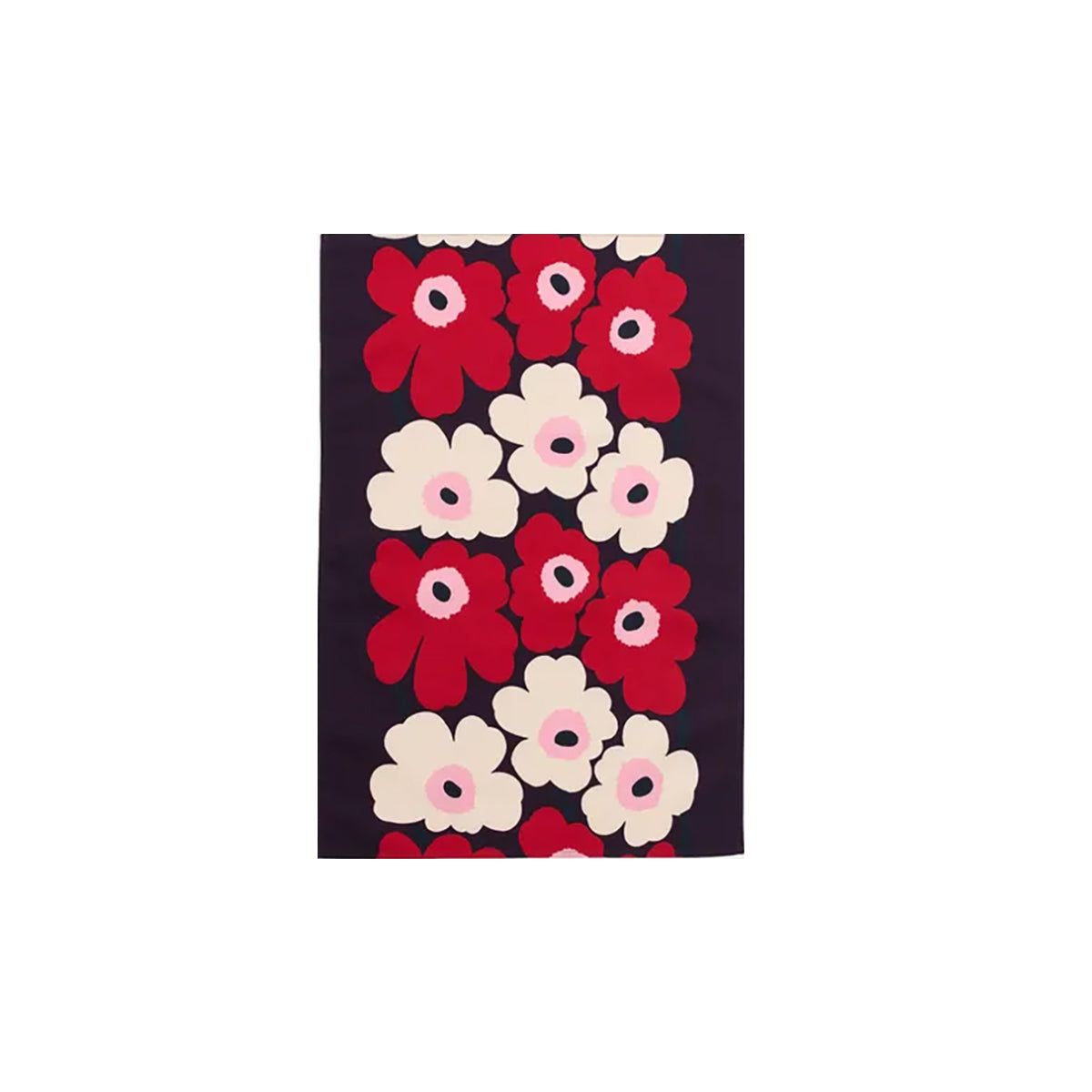 Unikko Red/Burgundy/Plum/Pink Tea Towel
