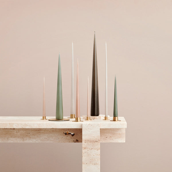 Candle Holder Shiny Gold Set / 2