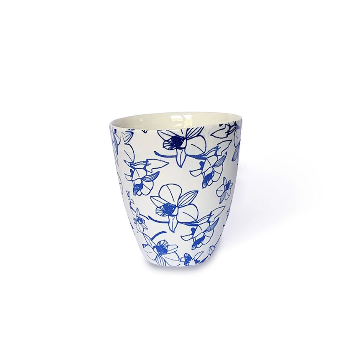 Floral Blue Tumbler