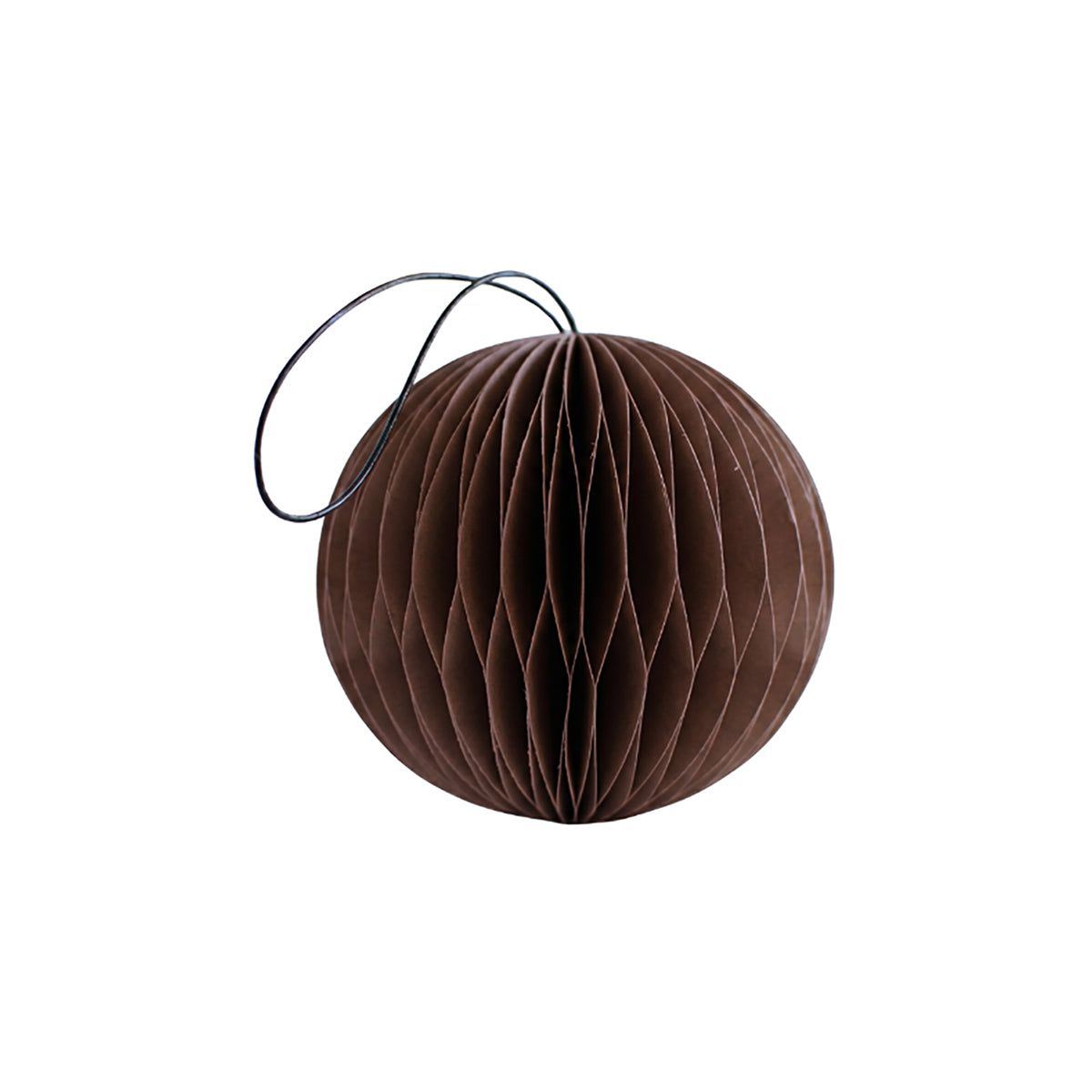 Paper Sphere Ornament Classic Cocoa