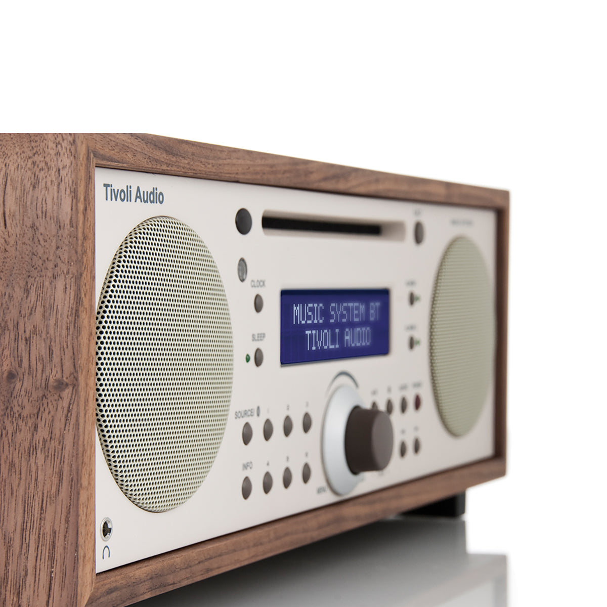 Music System + Walnut/Beige