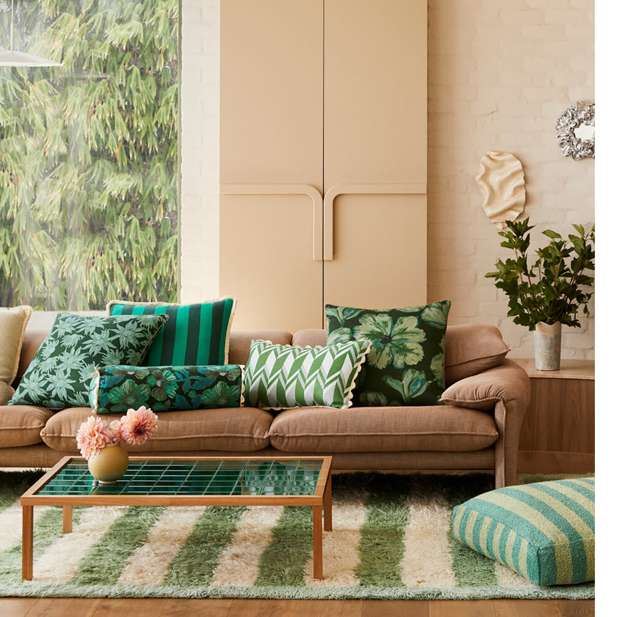 Woodland Emerald Cushion 50cm