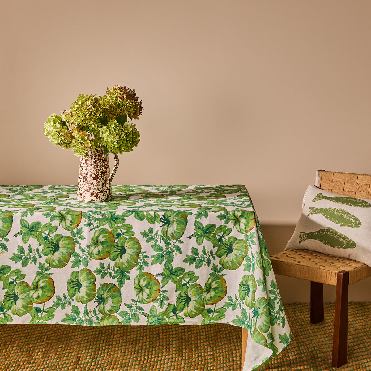 Heirloom Green Tablecloth Large