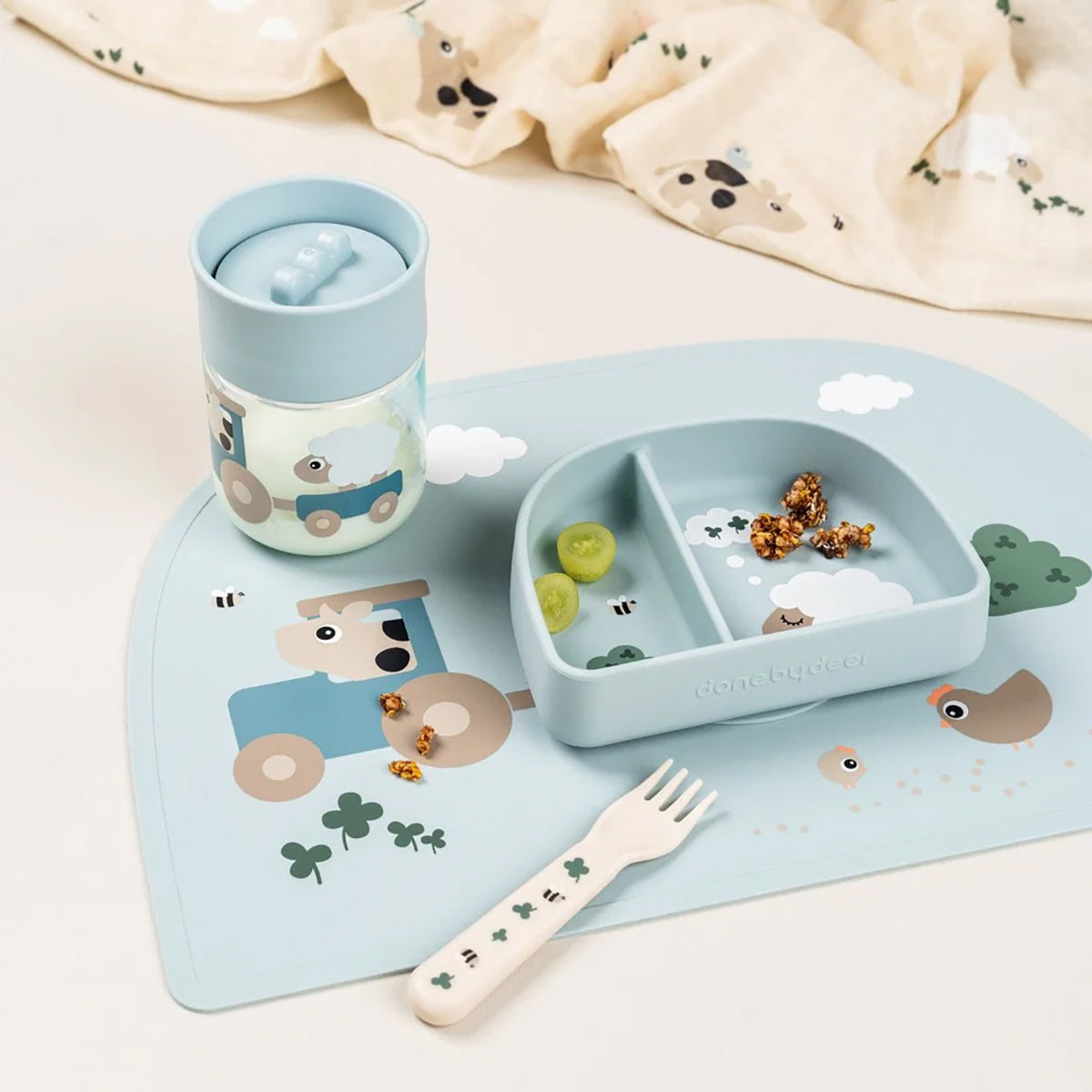 Foodie Compartment Bowl - Blue