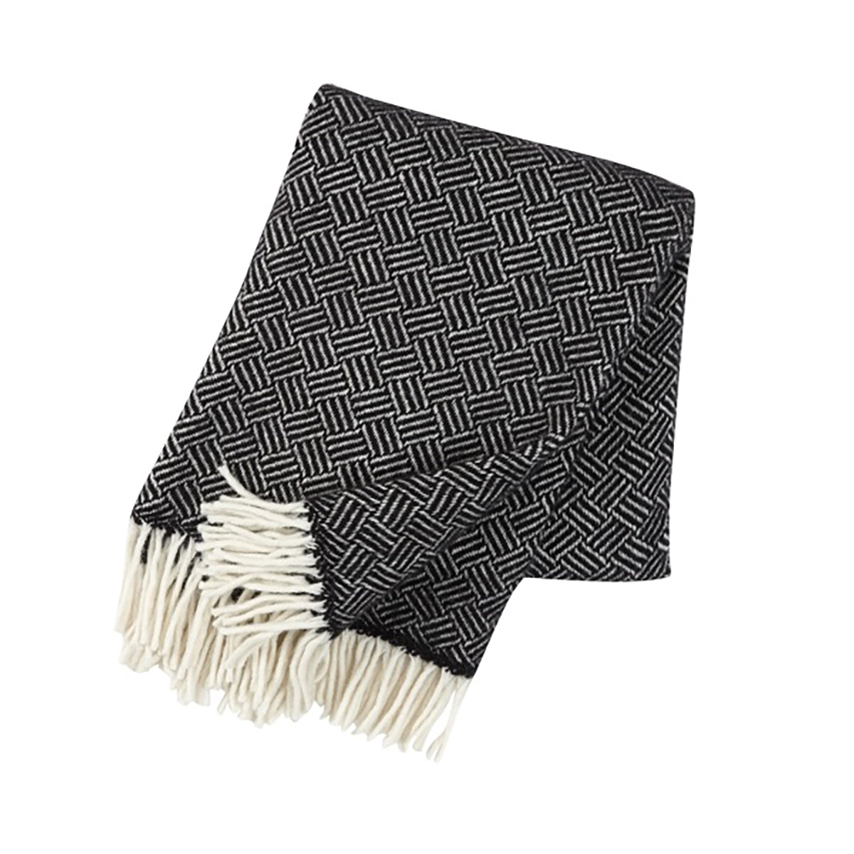 Samba Brushed Wool Blanket Black
