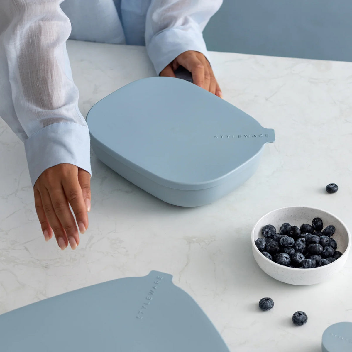 Nesting Tray Sky Blue Set / 2