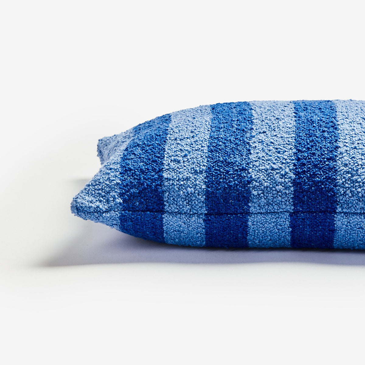 Boucle Blue Striped Cushion 60x40cm