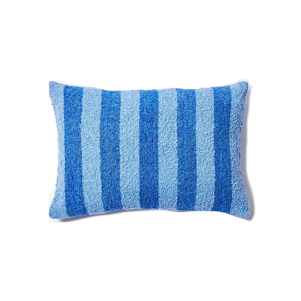 Boucle Blue Striped Cushion 60x40cm