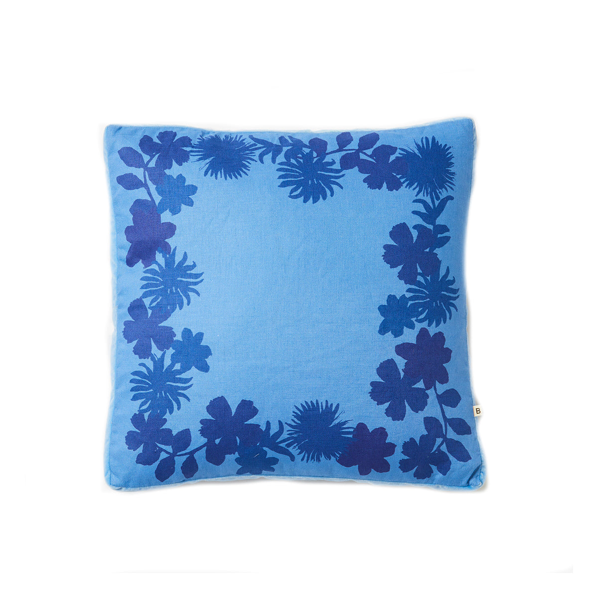 Flora Blue Cushion 50cm