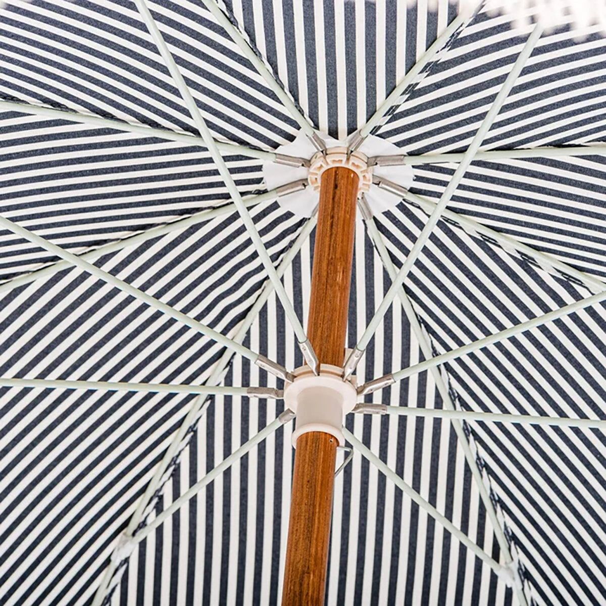 Rio Fringed Umbrella Laurens Navy Stripe