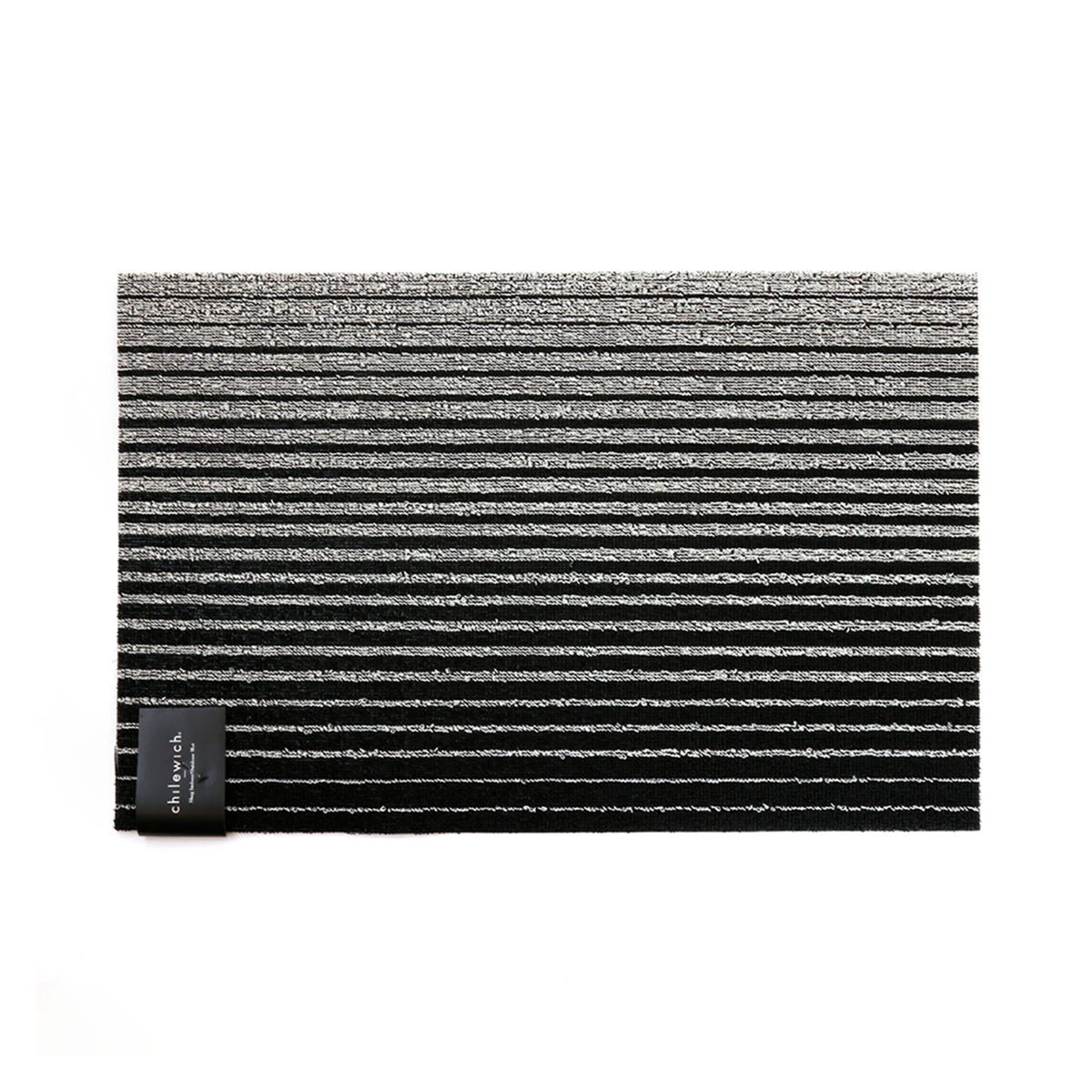 Shag Doormat Domino Black and White
