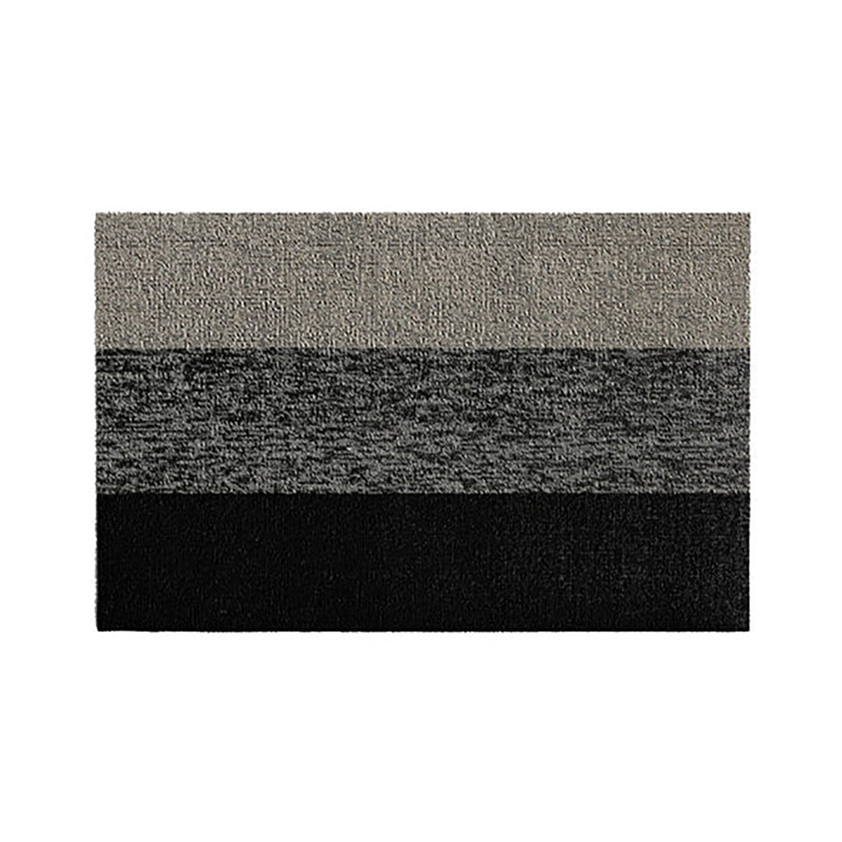 Shag Doormat Marbled Stripe Salt & Pepper