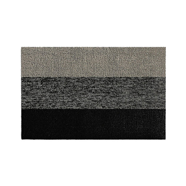 Shag Doormat Marbled Stripe Salt & Pepper