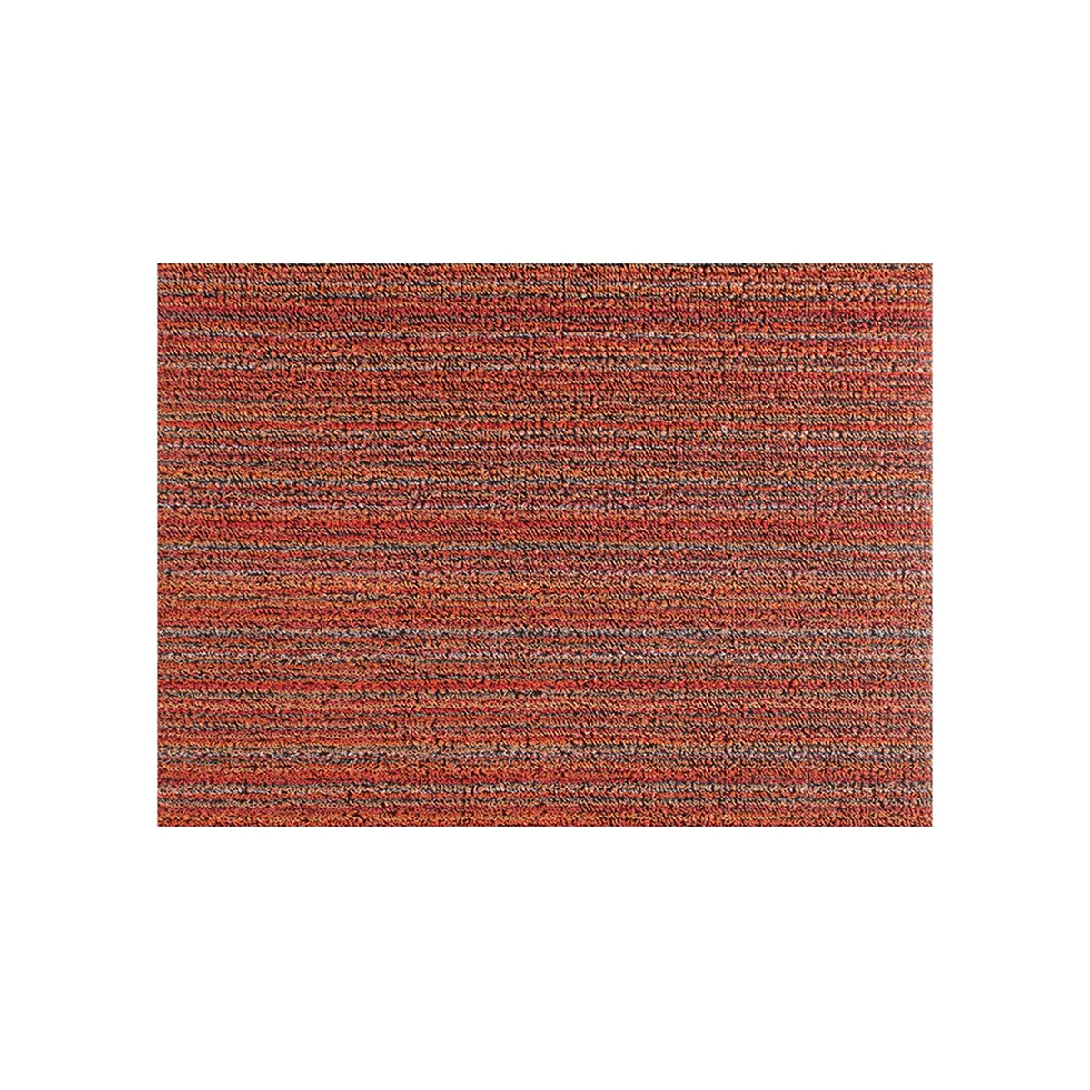 Shag Doormat Skinny Stripe Orange