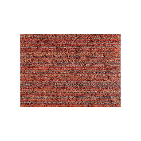 Shag Doormat Skinny Stripe Orange