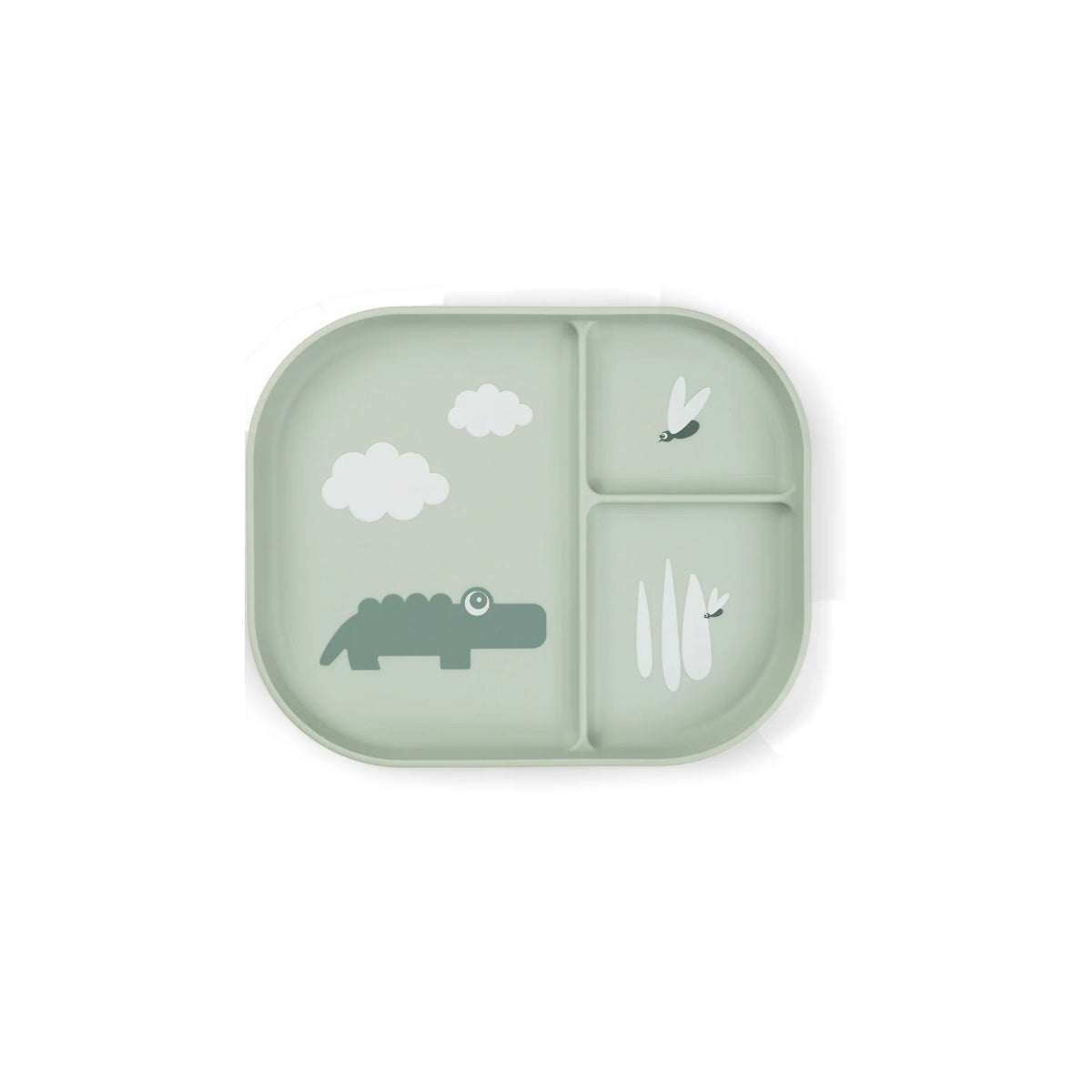 Foodie Compartment Plate - Green
