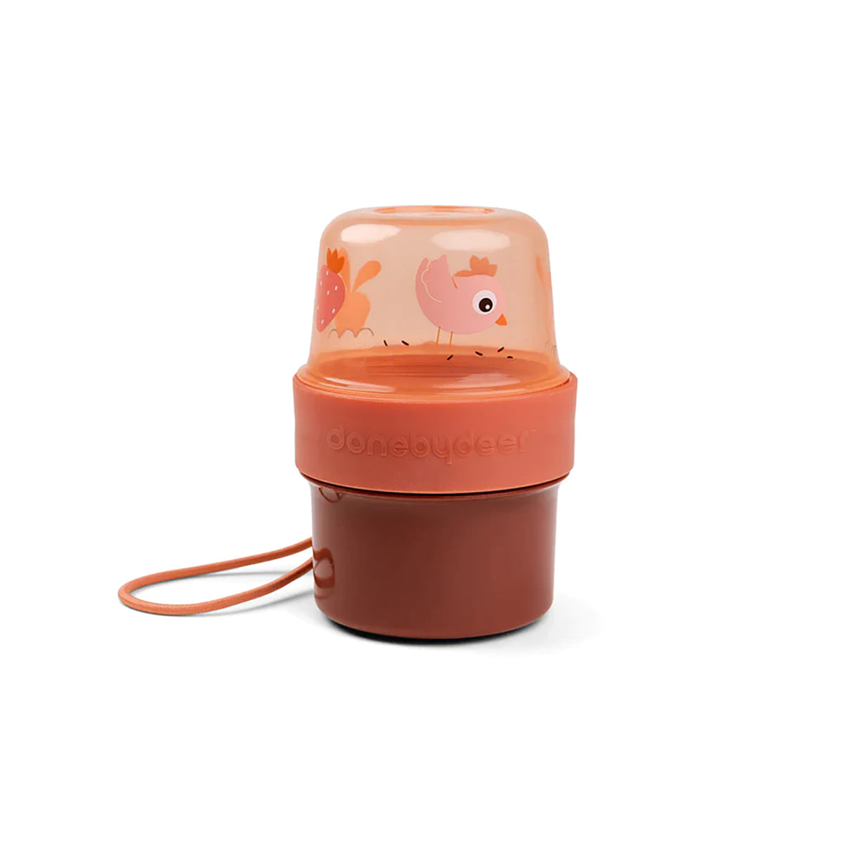 To Go 2-Way Snack Containers - Birdee - Papaya