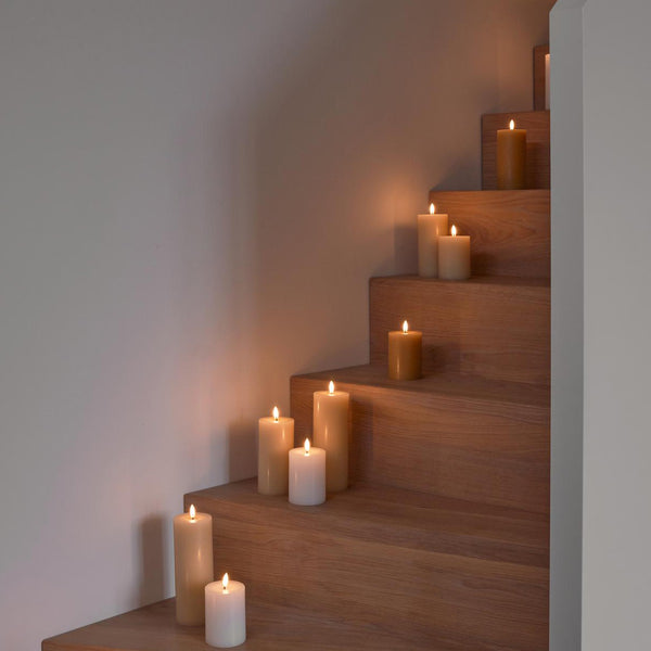 LED Pillar Candle 10cm Silky no.10