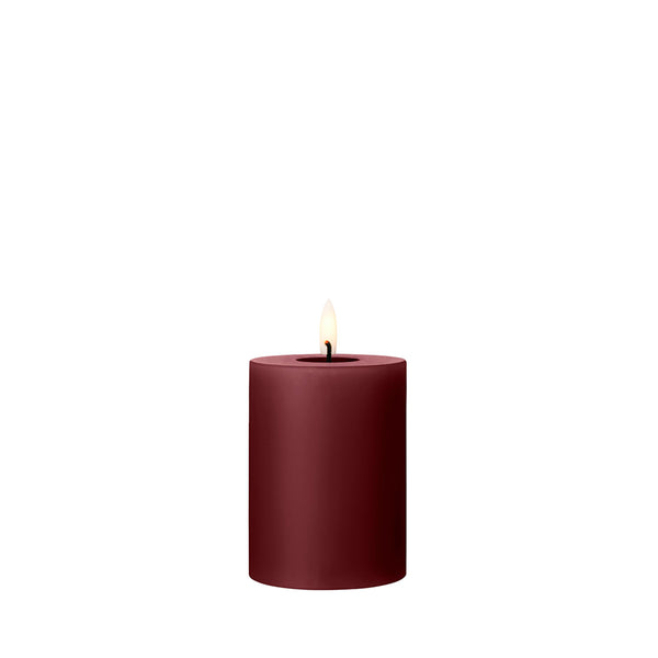 LED Pillar Candle 10cm Deep Wine no. 44/2