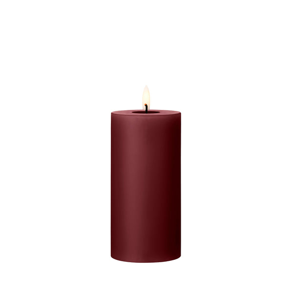 LED Pillar Candle 15cm Deep Wine no. 44/2