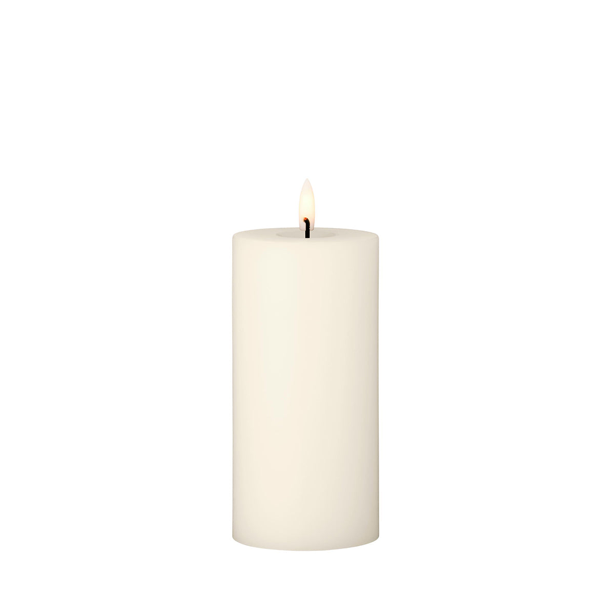 LED Pillar Candle 15cm Ivory no. 06