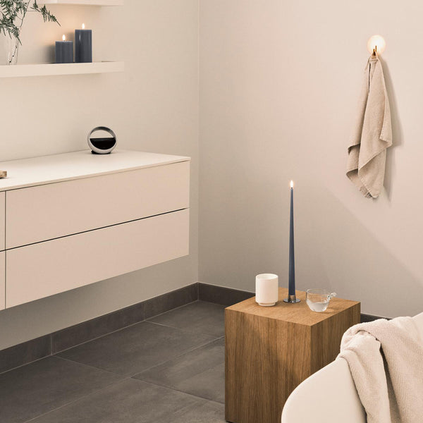 LED Taper Candle 30cm Set/2 Dark Slate no. 74