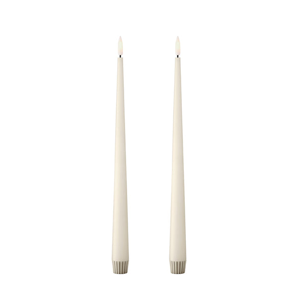 LED Taper Candle 30cm Set/2 Silky no.10