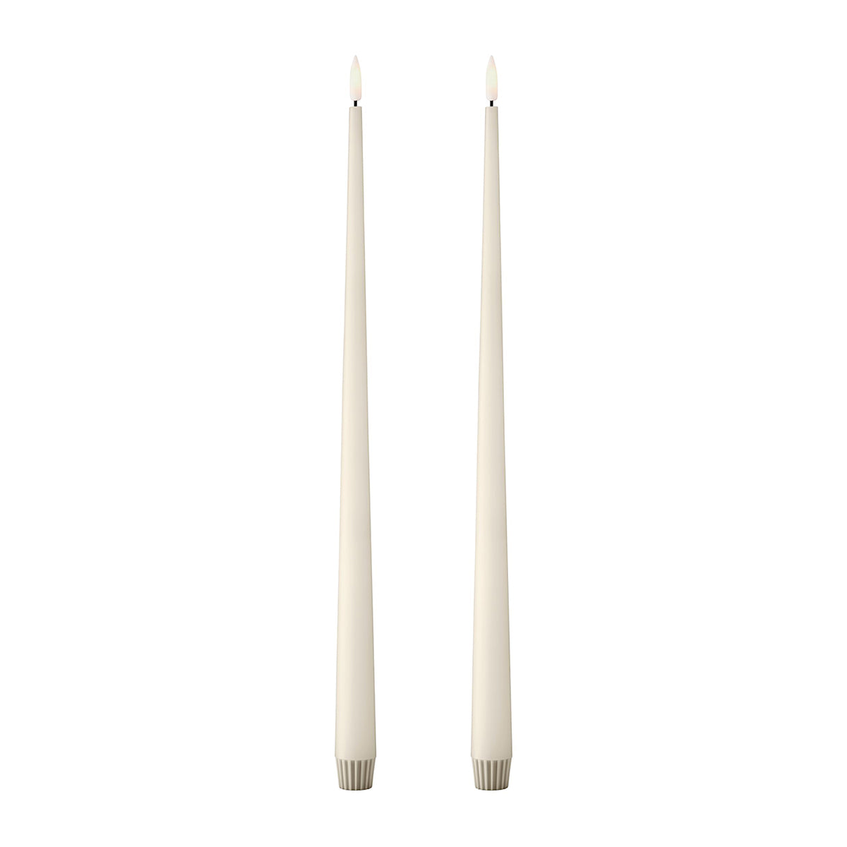 LED Taper Candle 40cm Set/2 Silky no.10