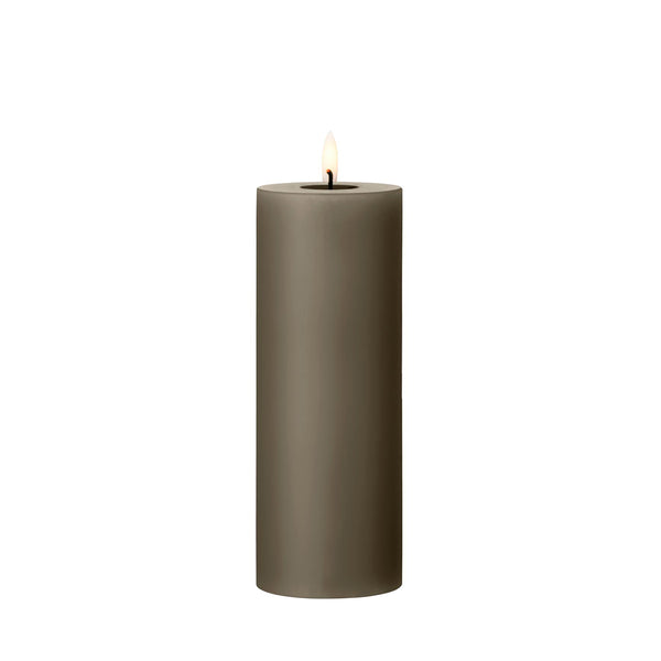 LED Pillar Candle 20cm Caviar no. 77