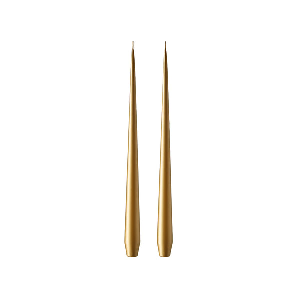 Taper Candle 32cm Gold Metallic no.90 Pair