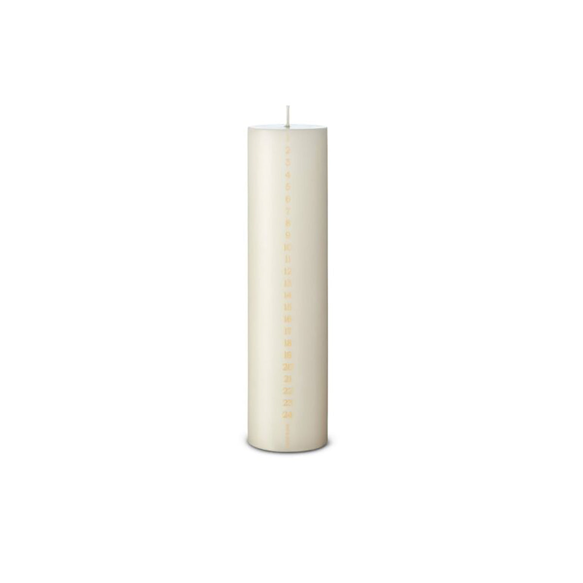 Christmas Calendar Pillar Candle 25cm Ivory no.06