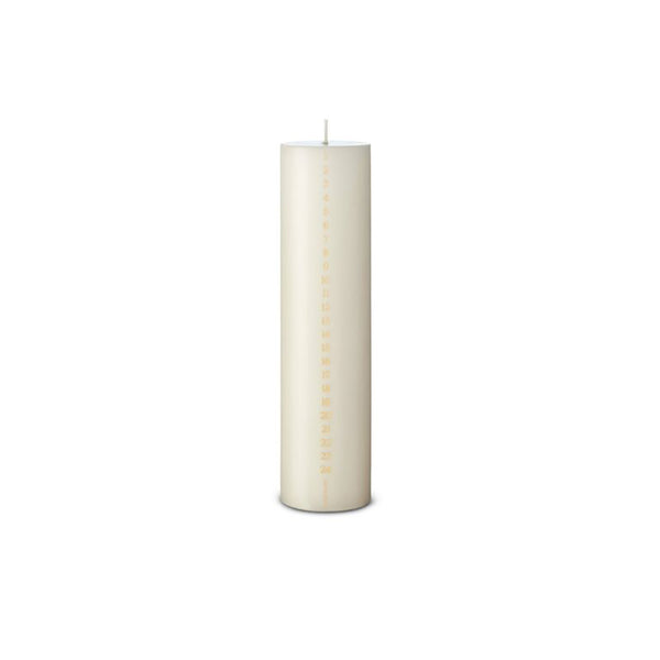 Christmas Calendar Pillar Candle 25cm Ivory no.06