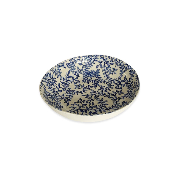 Floral Blue Pasta Bowl Medium