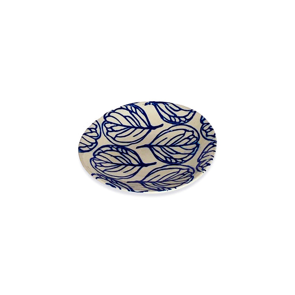 Floral Blue Medium Round Plate 17cm