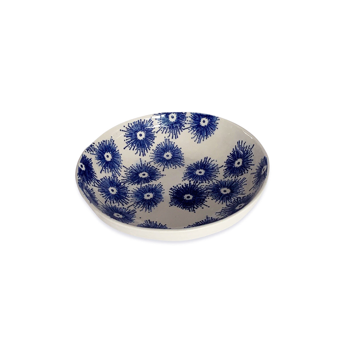 Floral Blue Pasta Bowl Medium