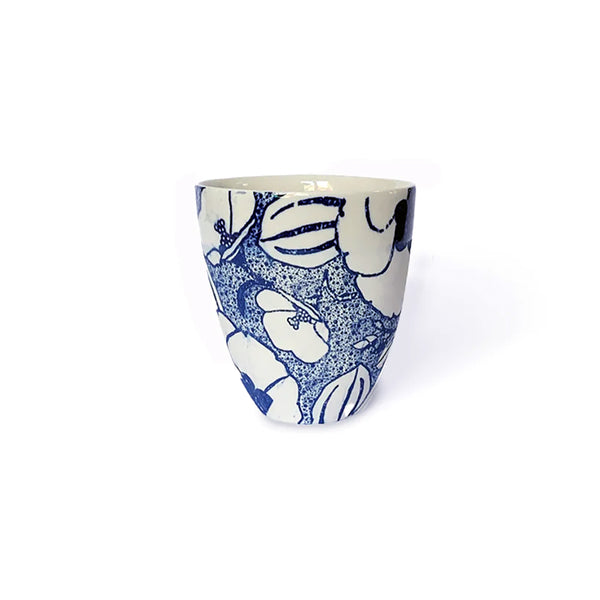 Floral Blue Tumbler
