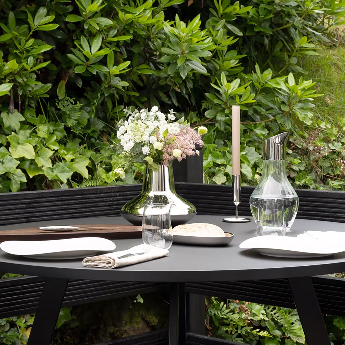 Sky Stainless Steel and Glass Carafe