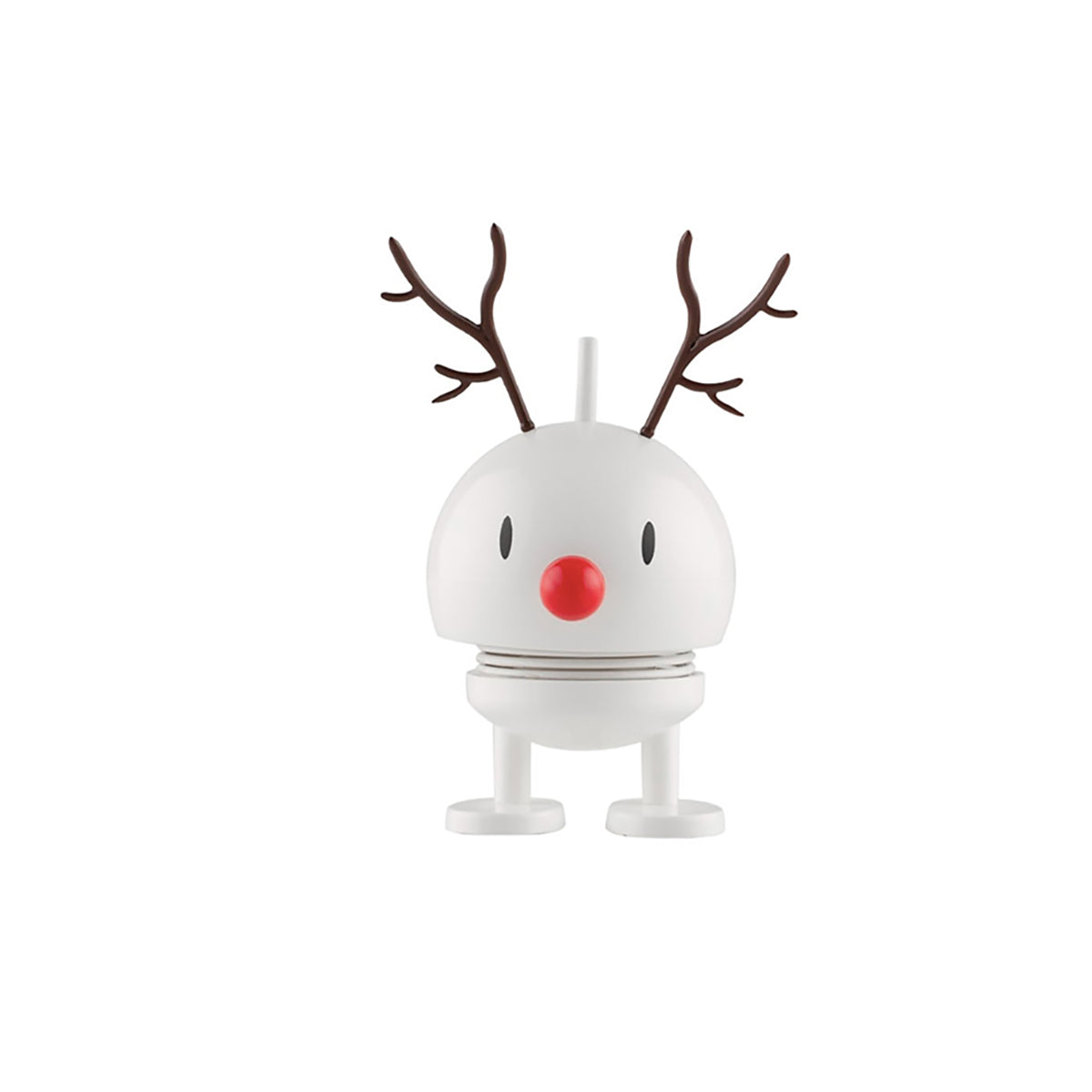Holiday Reindeer Bumble White Medium