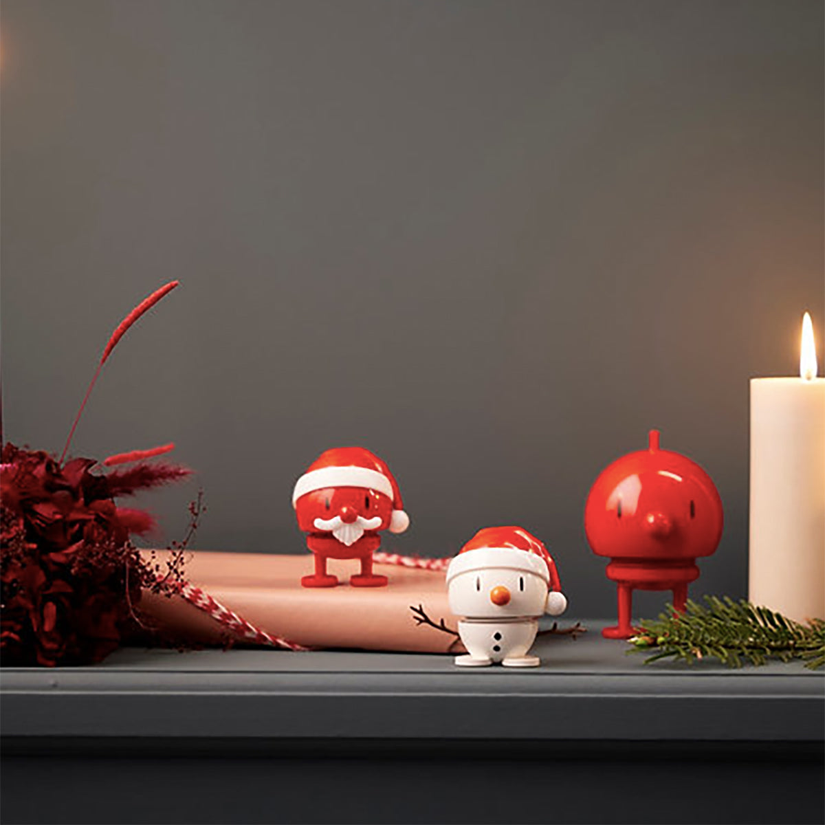 Holiday Reindeer Bumble Red Small