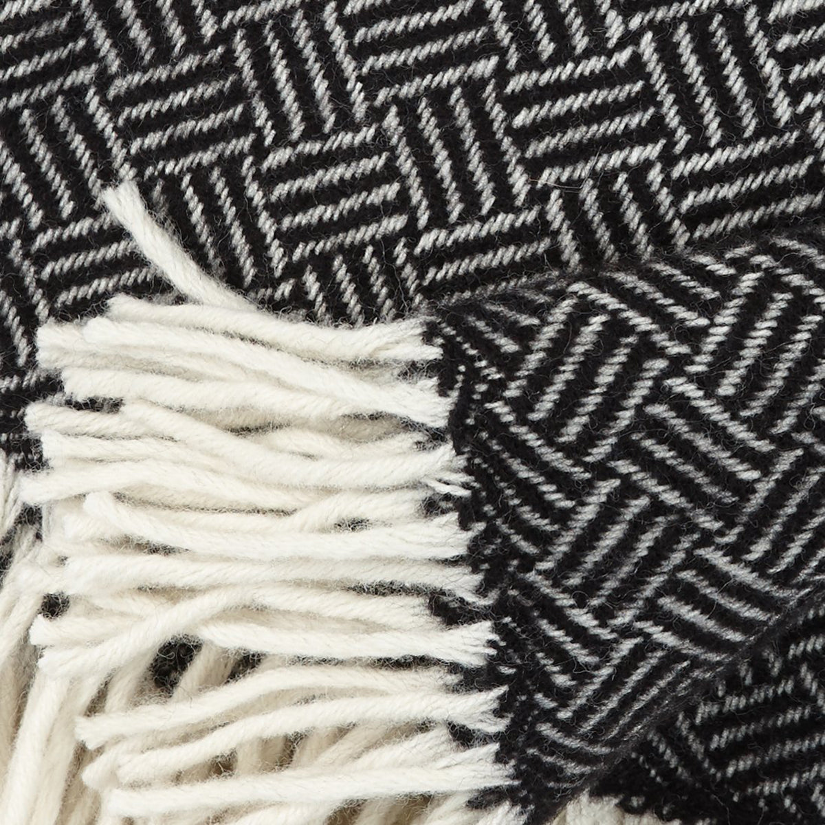 Samba Brushed Wool Blanket Black