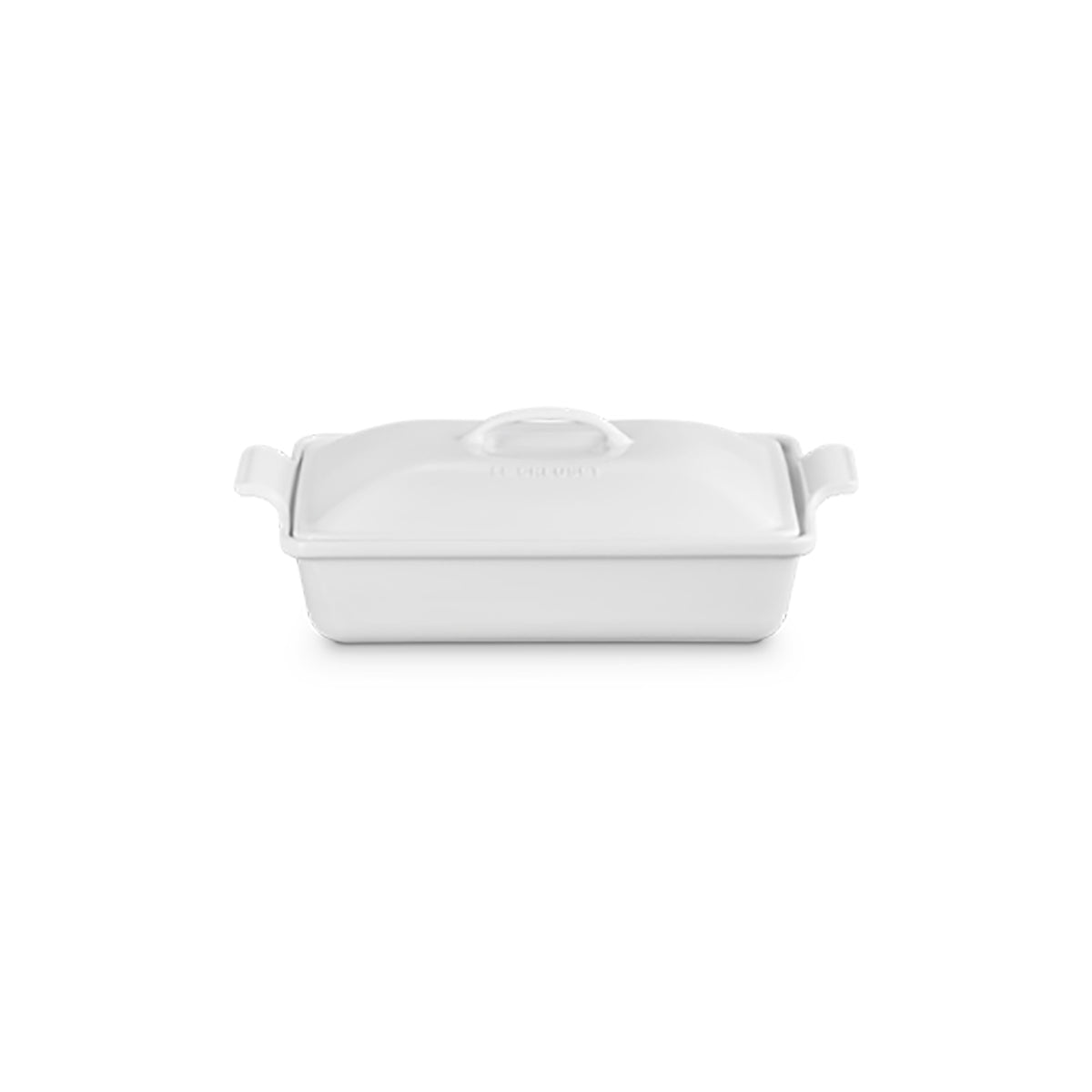 Heritage Stoneware Heritage Rectangular Dish with Lid White
