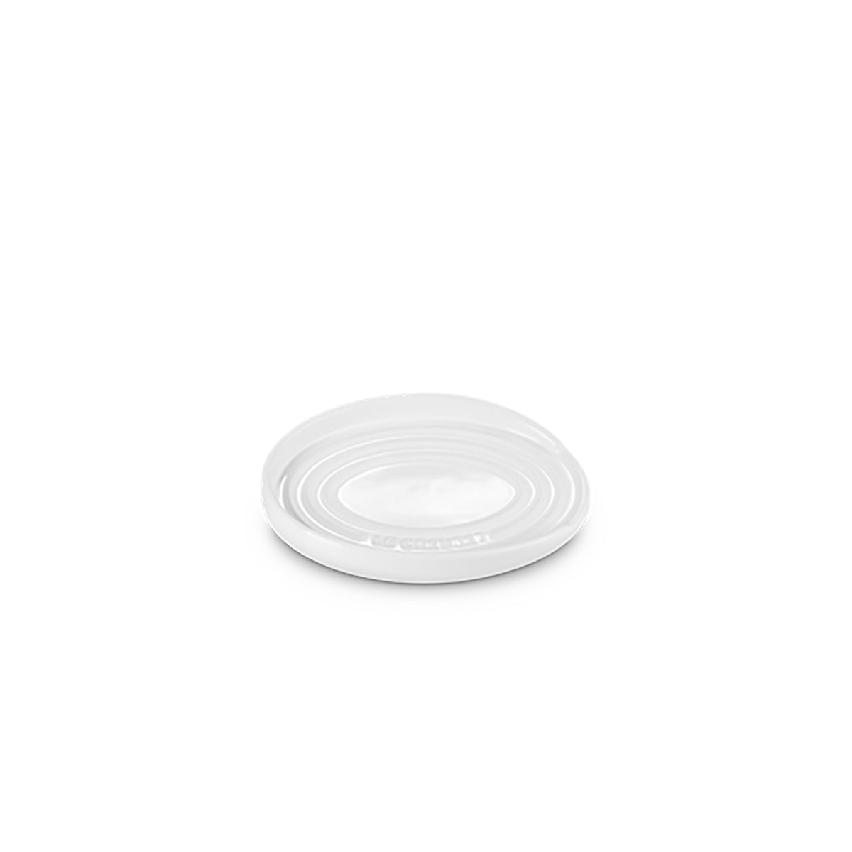 Heritage Stoneware Oval Spoon Rest White