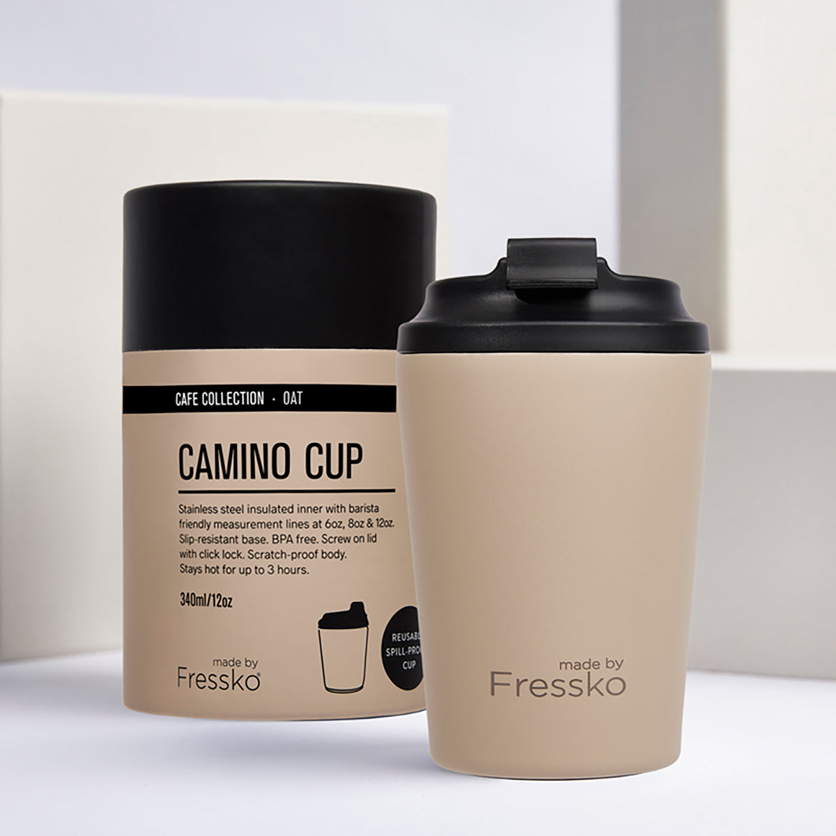 Camino Re-Usable Cup 12oz Oat